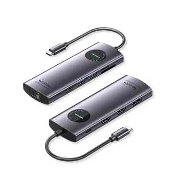 VENTION USB-C 10-en-1 docking station 8K 30Hz 100W PD con pantalla LED