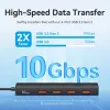 VENTION hub USB-C a USB 3.2 Gen 2 con 100W PD, 0,15m, negro