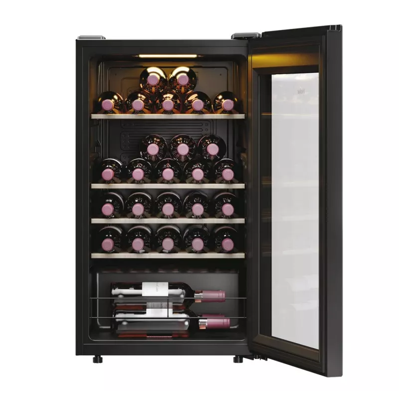 Haier HWS34GGH1 Wine Bank 50 Serie 3 Vinoteca de compresor independiente negra 34 botellas