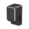 CHOETECH PD6038 cargador USB-C GaN 38W con USB-A, enchufes intercambiables (EU/US/UK/AU) - negro