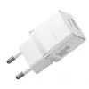 Baseus Palm 30W Cargador de Pared USB-C USB-A Blanco Enchufe EU
