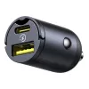 Baseus Tiny Star 30W Cargador de Pared USB-A USB-C Negro