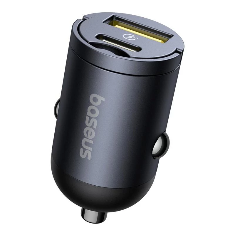 Baseus Tiny Star 30W Cargador de Pared USB-A USB-C Negro