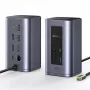 Baseus Air Spacemate Hub USB-C 12 en 1, 2x HDMI 4K@60Hz, 2x USB-C 10Gbps, 2x USB-A 5Gbps, 2x USB-A 480Mbps, RJ45, SD/microSD, USB-C PD, Gris