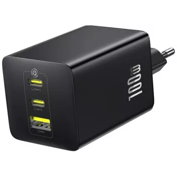 Baseus EnerFill FE11 100W 2 x USB-C + USB-A Cargador - Negro