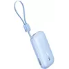 Baseus EnerFill FC21 Qpow 3 Ultra 10000 mAh 45W batería externa con cable USB-C/Lightning extraíble - azul