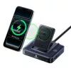 Baseus Nomos NH21 estación de carga inalámbrica 6 en 1 245W con dos cables USB-C retráctiles - negra