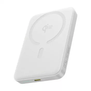 Baseus EnerFill FM12 Qi2 10000 mAh 22.5W MagSafe USB-C batería externa blanca