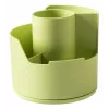 Deli LonGreen Portalápices verde lima 12x12x11cm