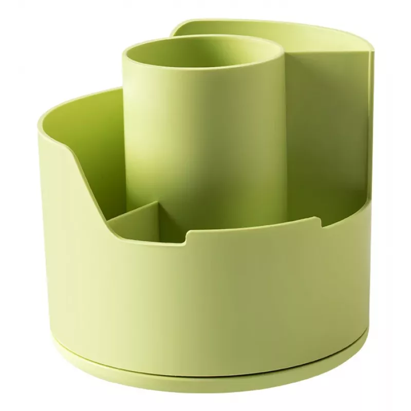 Deli LonGreen Portalápices verde lima 12x12x11cm
