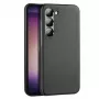 Dux Ducis Funda Grit para Samsung Galaxy S23+ - Elegante parte trasera de piel sintética - Negro