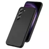 Dux Ducis Funda Grit para Samsung Galaxy S23+ - Elegante parte trasera de piel sintética - Negro