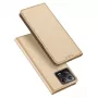 Dux Ducis Funda tipo libro Skin Pro para Xiaomi 13, cartera con compartimento para tarjetas y soporte, Dorado