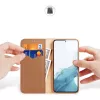 Dux Ducis Funda tipo cartera Hivo para Samsung Galaxy S23+ con bloqueo RFID, soporte, Marrón