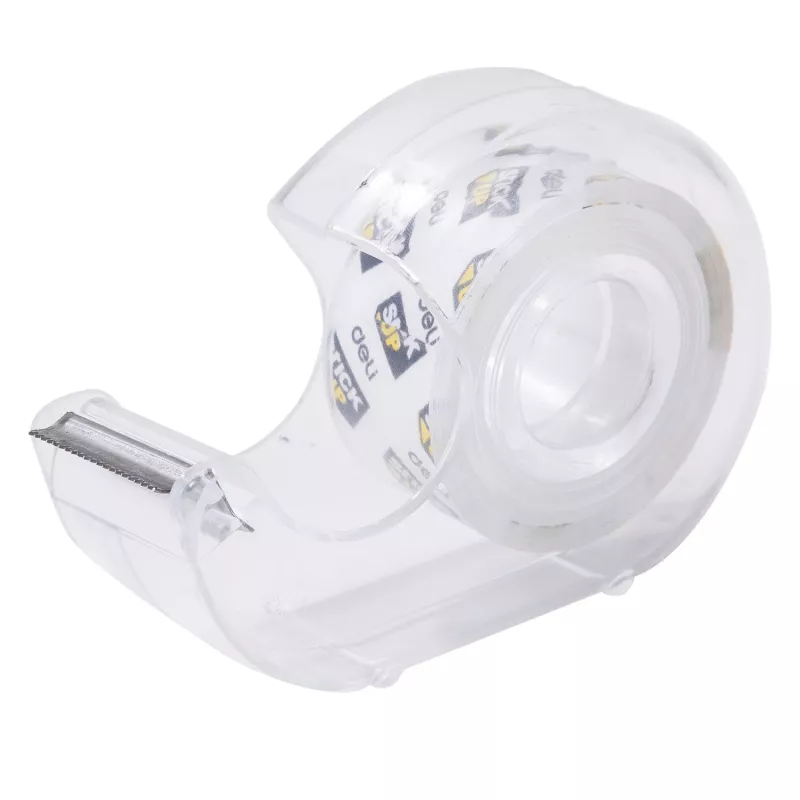 Deli cinta adhesiva transparente con dispensador D260804, 18 mm x 7 m
