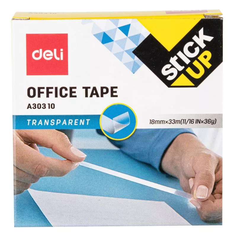 Deli cinta adhesiva transparente D260104, 18 mm x 33 m