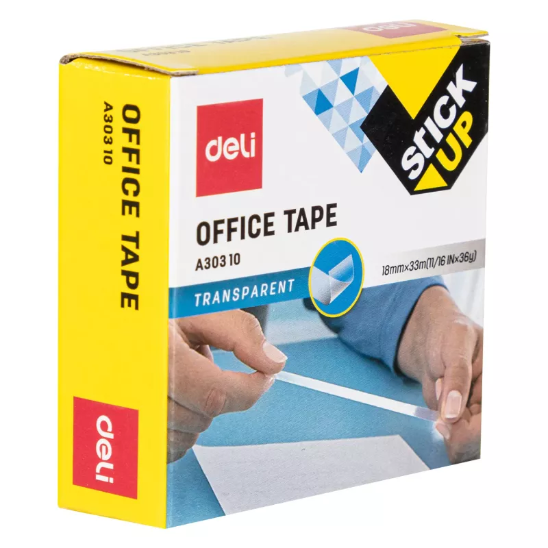 Deli cinta adhesiva transparente D260104, 18 mm x 33 m