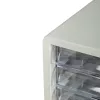 Deli Unidad de cajones de escritorio 5 cajones 27,5x34x26 cm Gris claro