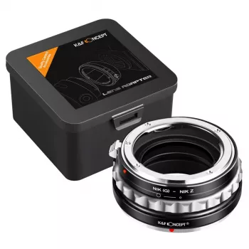 K&F Concept Adaptador de Objetivo Nikon F (G/AF-S) a Nikon Z, Negro, Modelo KF06.369