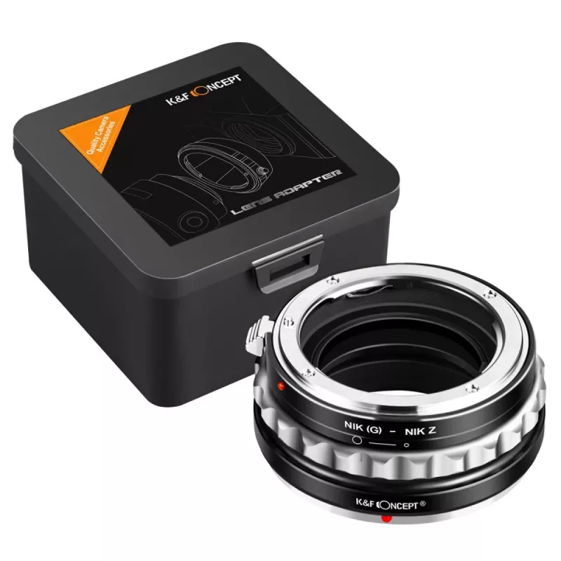 K&F Concept Adaptador de Objetivo Nikon F (G/AF-S) a Nikon Z, Negro, Modelo KF06.369