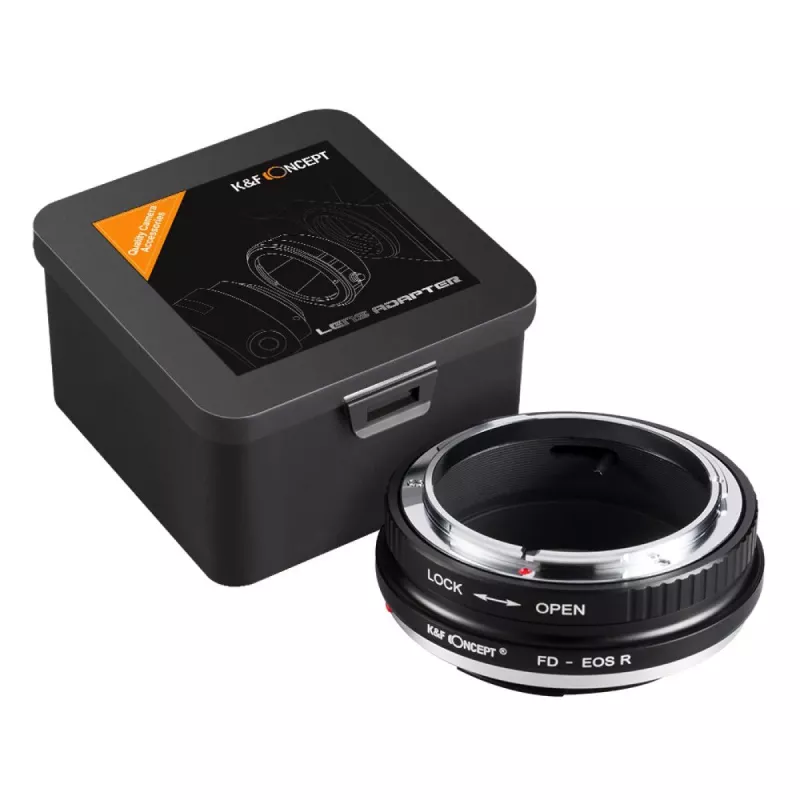 K&F Concept Adaptador de Objetivo Canon FD a Canon RF (Negro)