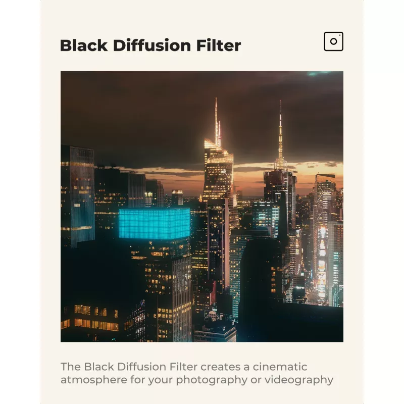 K&F Concept Filtro Black Diffusion 1/4 67mm