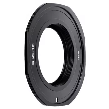 K&F Concept Adaptador de Objetivo PRO Canon EOS EF/EF-S a Cuerpo M42 - Negro