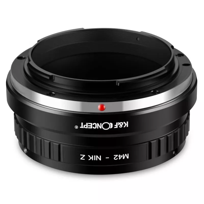 K&F Concept Adaptador de objetivo M42 a Nikon Z-Mount para Nikon Z5 Z6 Z7 Z50 Zfc Z9 Z8 Z30, Negro