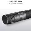 K&F Concept Trípode de fibra de carbono 172cm 10kg con monopié D255C4+BH-28L KF09.093V2