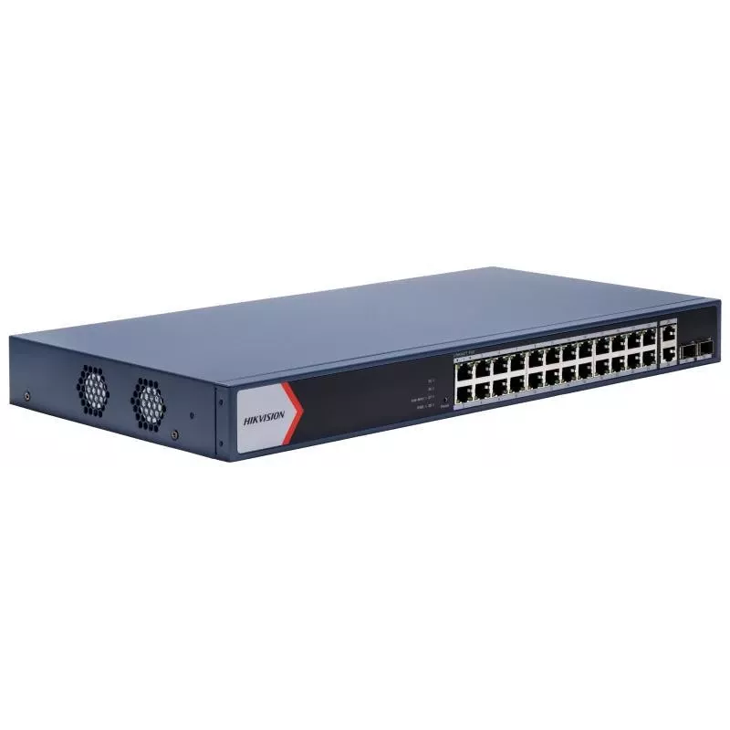 Hikvision DS-3E1528P-EI Switch Gigabit PoE+ Managed de 24 puertos