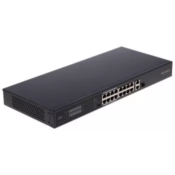 POE LANG NSW2020-16T1GT1GC-POE-IN Switch PoE+ no gestionado, 16 puertos PoE, 230W