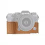 PGYTECH media funda de piel para cámara Fujifilm X-T5, marrón