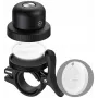 MiLi MiBell AND timbre inteligente para bicicleta con alarma antirrobo y seguimiento GPS, negro