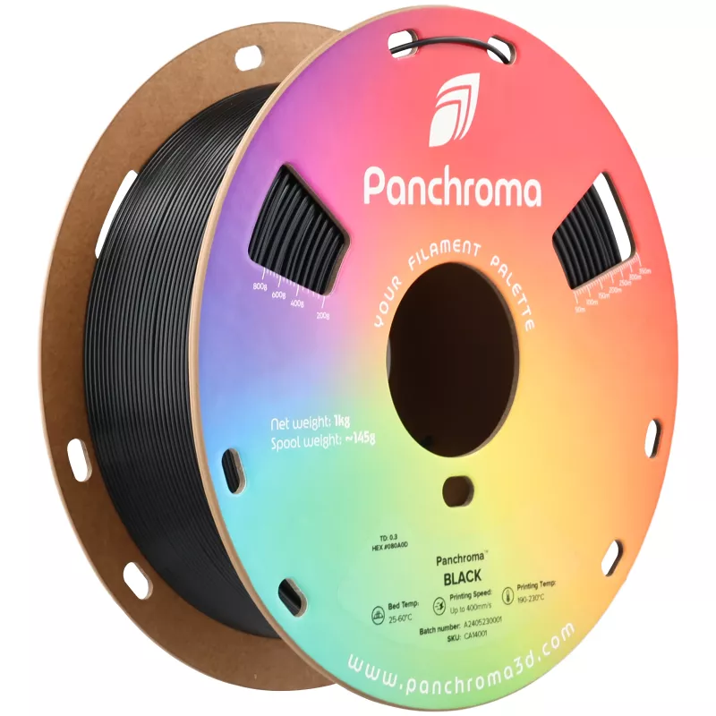 Filamento para impresora 3D Polymaker Panchroma CoPE, 1,75 mm, 1 kg, negro