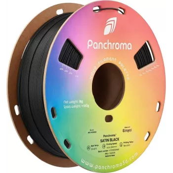 Polymaker Panchroma PLA Satin filamento para impresora 3D, 1,75 mm, 1 kg, negro
