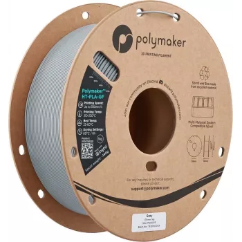 Polymaker HT-PLA-GF filamento para impresora 3D, 1,75 mm, 1 kg, gris
