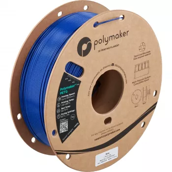Polymaker PETG filamento para impresora 3D, 1,75 mm, 1 kg, azul (PB05006)