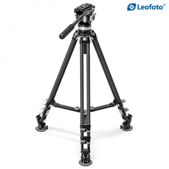 Leofoto King Kong LVC-193C+BV-15 kit de trípode de vídeo de fibra de carbono