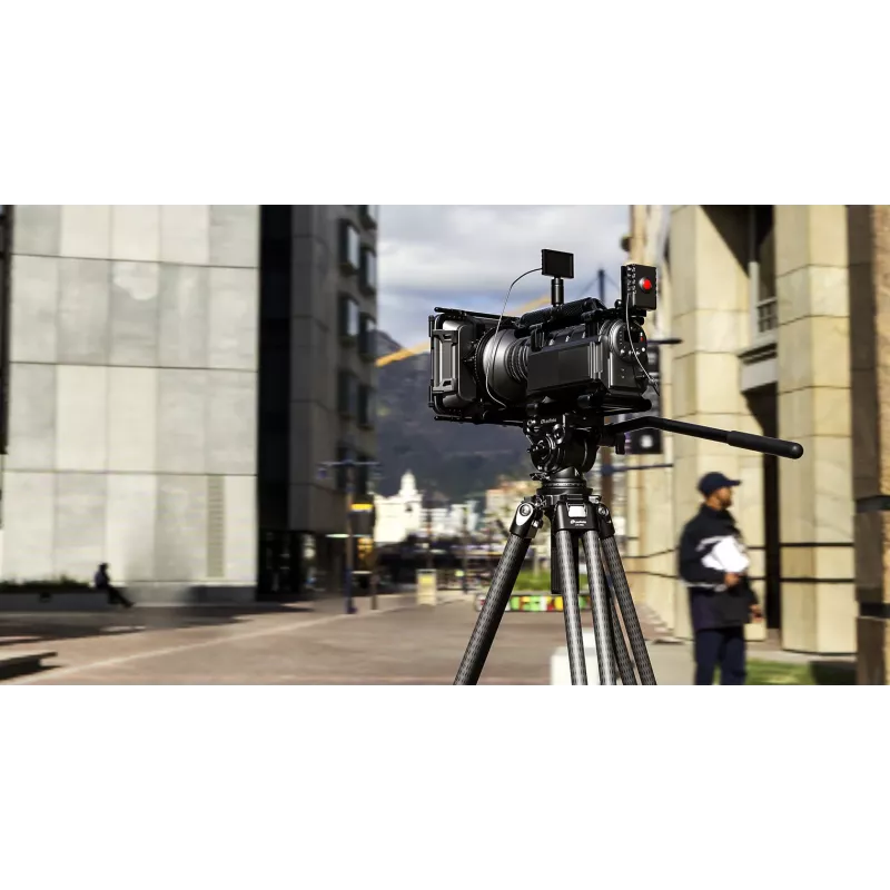 Leofoto King Kong LVC-193C+BV-15 kit de trípode de vídeo de fibra de carbono