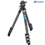 Leofoto LSR-284C+LH-30 Trípode CNC con base niveladora y abrazadera giratoria, 4 secciones 28/25/22/19mm