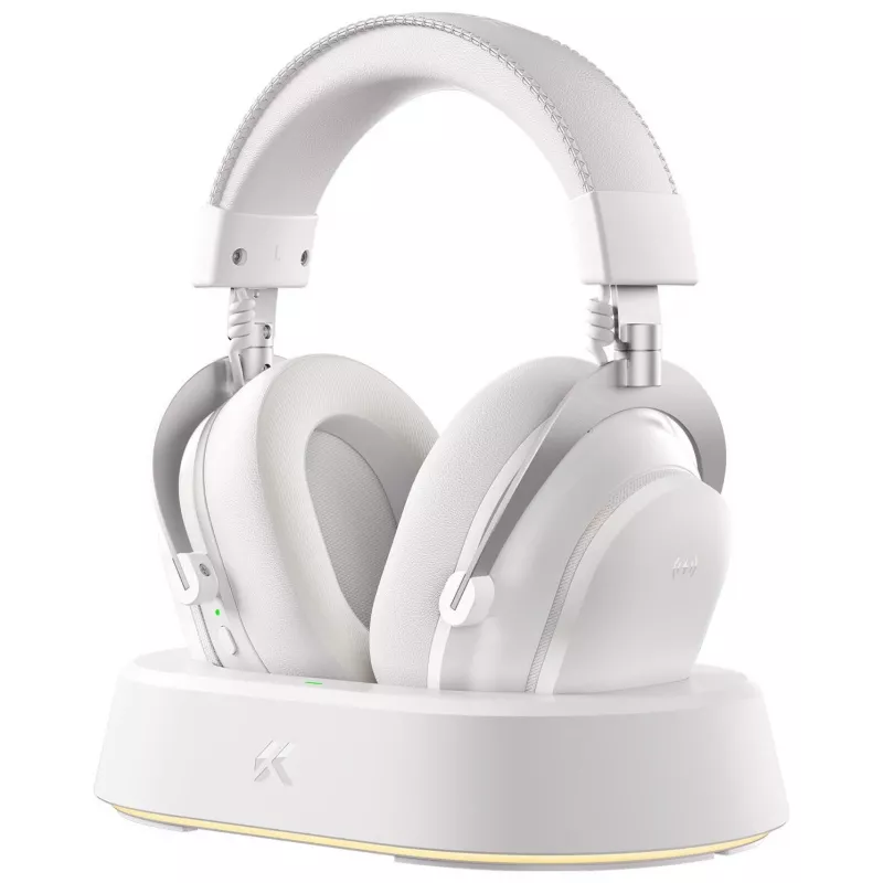 Auriculares gaming inalámbricos MCHOSE V9 Turbo, blanco