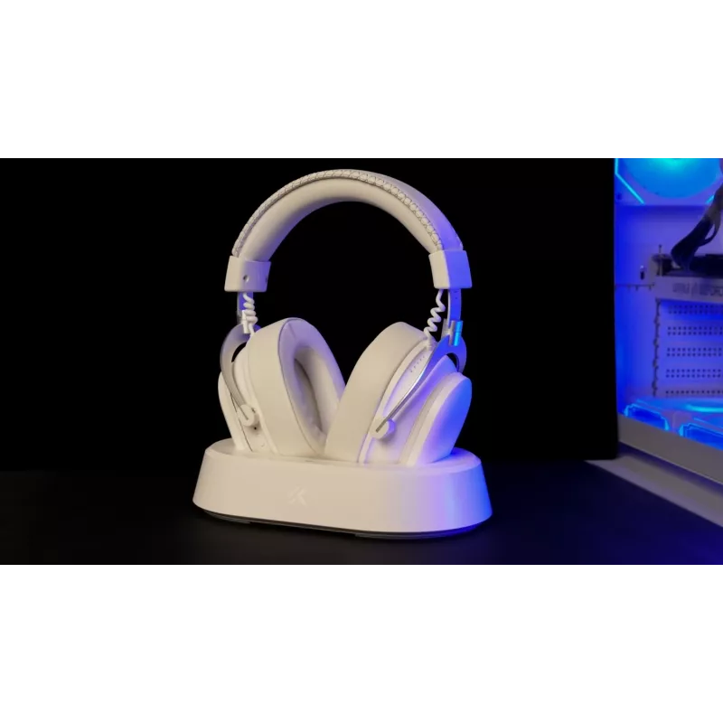 Auriculares gaming inalámbricos MCHOSE V9 Turbo, blanco