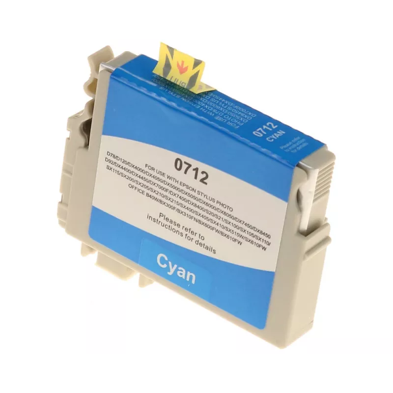 G&G Ninestar cartucho de tinta compatible para Epson T0712/C13T07124012 cian