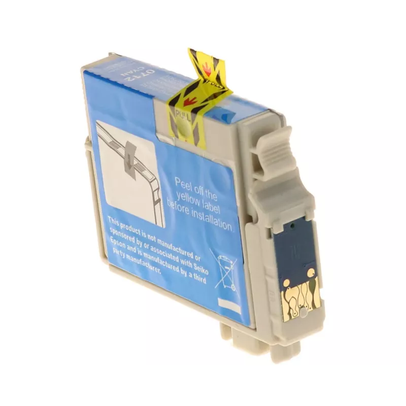G&G Ninestar cartucho de tinta compatible para Epson T0712/C13T07124012 cian