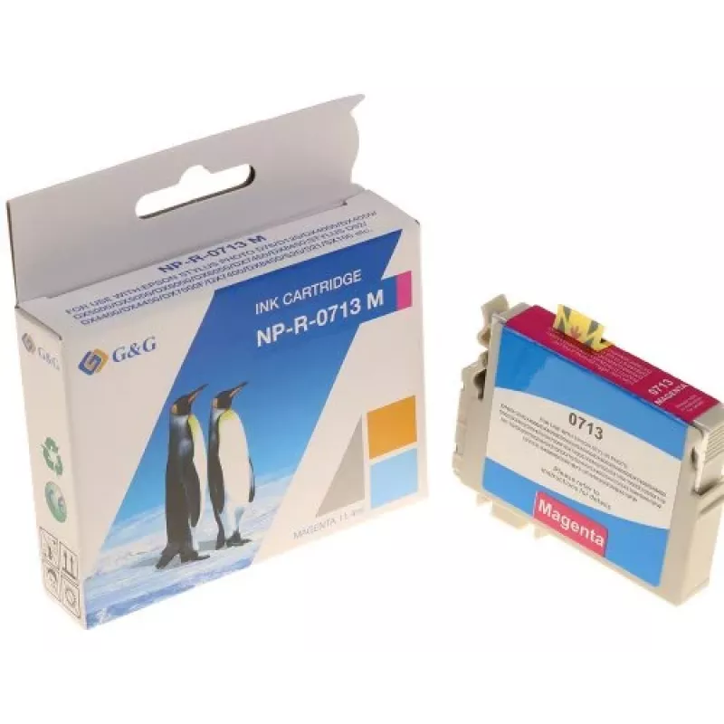 G&G Ninestar cartucho de tinta compatible para Epson T0713 (C13T07134012) - magenta