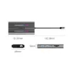 ORICO XCR docking station USB-C 12 en 1 con RGB, 3x USB-A, USB-C PD 100W, HDMI 4K, VGA, RJ45 Gigabit, lector de tarjetas SD/microSD - gris