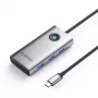 ORICO PW11 docking station USB-C 6 en 1, 3x USB-A 3.0, 1x USB-C 3.0, 1x USB-C PD 100W, 1x HDMI 4K 30Hz, gris