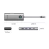 ORICO PW11 USB-C Docking Station 8 en 1, 2x USB-A 3.0, 1x USB-A 2.0, 1x USB-C 3.0, 1x USB-C PD 100W, 1x HDMI 4K 60Hz, 1x VGA 1080P 60Hz, 1x RJ45 Gigabit Ethernet, Gris