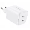 Ugreen Cargador de pared GaN 45W 2xUSB-C - Blanco
