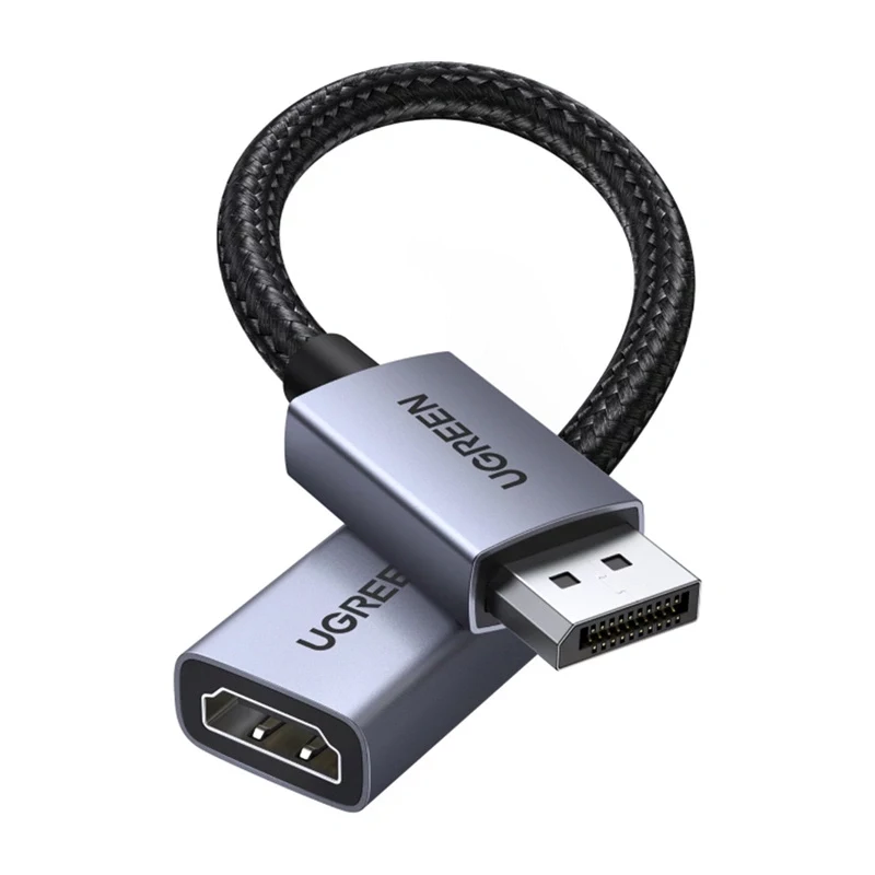 Ugreen Cable adaptador DisplayPort a HDMI 4K 30Hz unidireccional Negro 1,5m